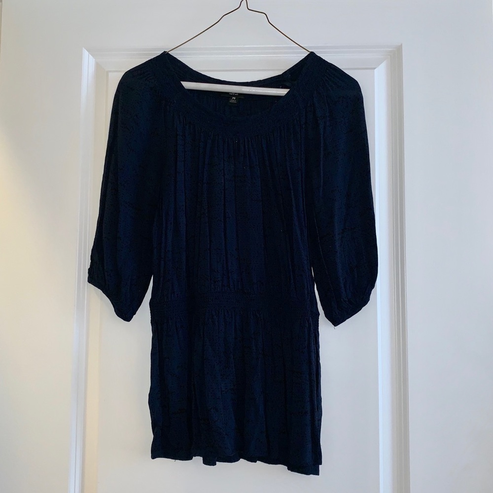 Midnight Blue Blouse